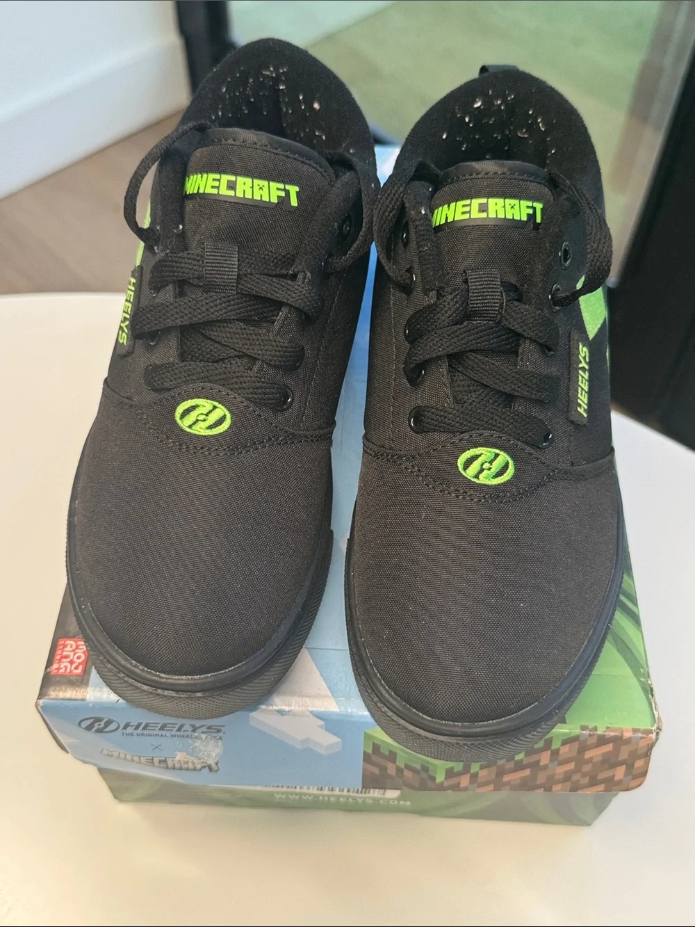 Heelys Black Sneakers with Minecraft logo